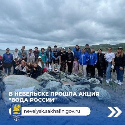В Невельском районе прошла Всероссийская акция по уборке берегов водоёмов «Вода России».