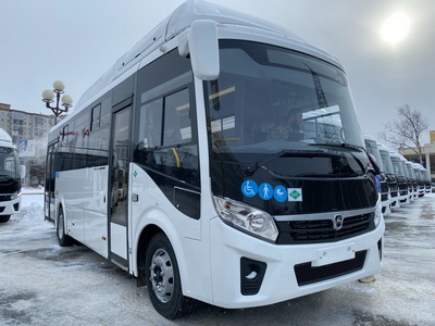 19 новых автобусов передадут весной в четыре района Сахалина.