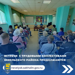 Встречи с трудовыми коллективами Невельского района продолжаются.